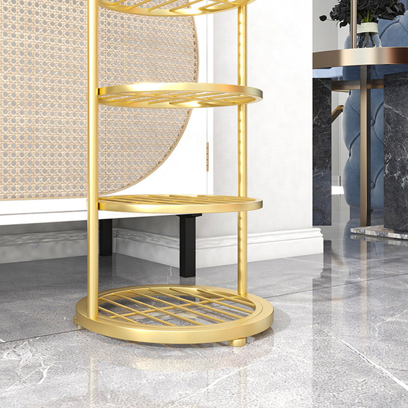 2X 6 Tier Gold Plated Metal Bunny Ears Shoe Organizer Rack 27x28x48cm