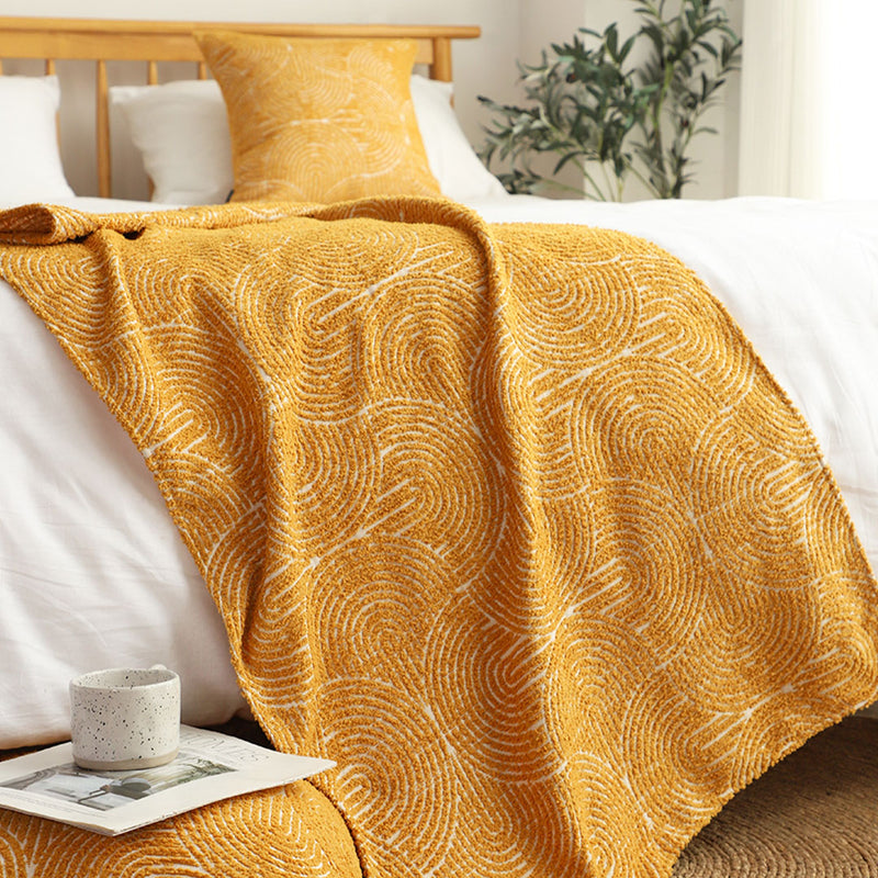 1.8m Queen Bed Scarf Runner Polyester 70x240cm Khaki With 2 Cushions Set of 3