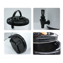 12L Stainless Steel Insulated Beverage Dispenser with Faucet Hot Cold White