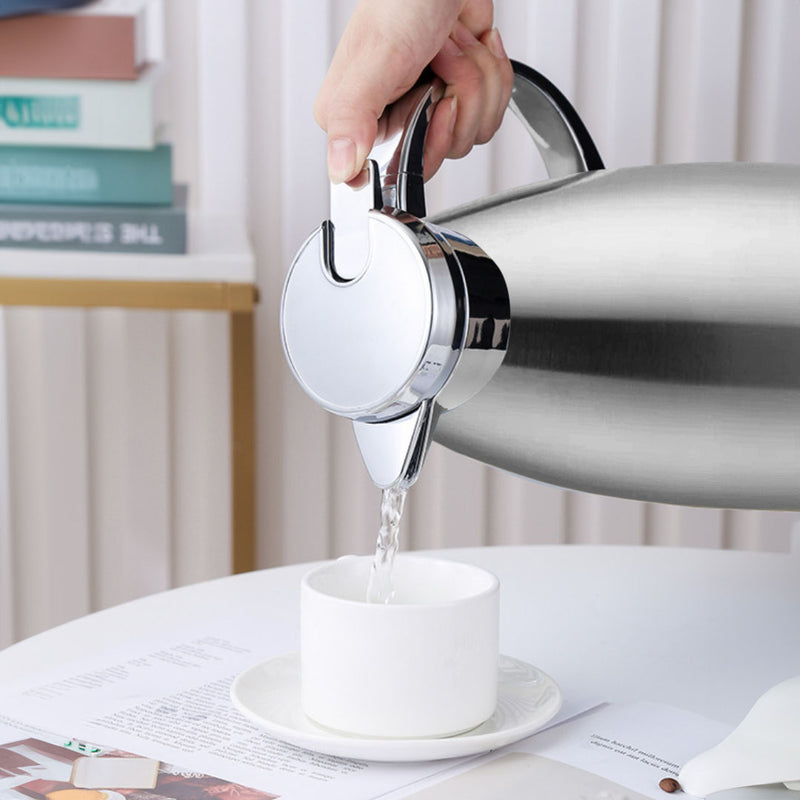 2.3L Silver Double-Wall Vacuum Flask Stainless Steel Thermal Insulated
