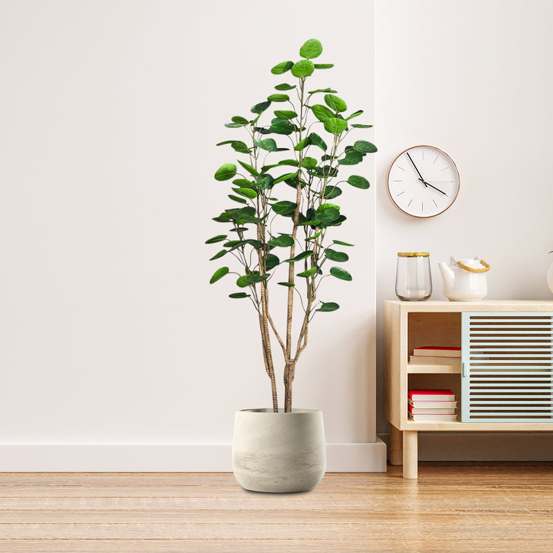 180cm Artificial Polyscias Scutellaria Potted Tree 102 Leaves Plastic Pu Green