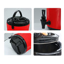 12L Stainless Steel Insulated Beverage Dispenser With Faucet Hot Cold Red
