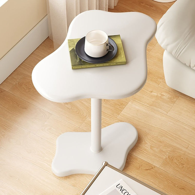 White Minimalist Cloud Shaped Side Table Artistic Durable Compact Accent Home Decor