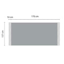 Yellow Zigzag Striped Acrylic Throw Blanket 170cm Fringed Knitted Woven Decor