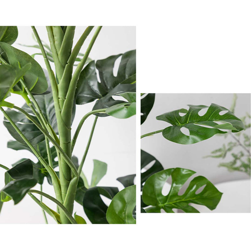 120cm Artificial Indoor Turtle Back Plant In Pot Realistic Trunk And Moss Green