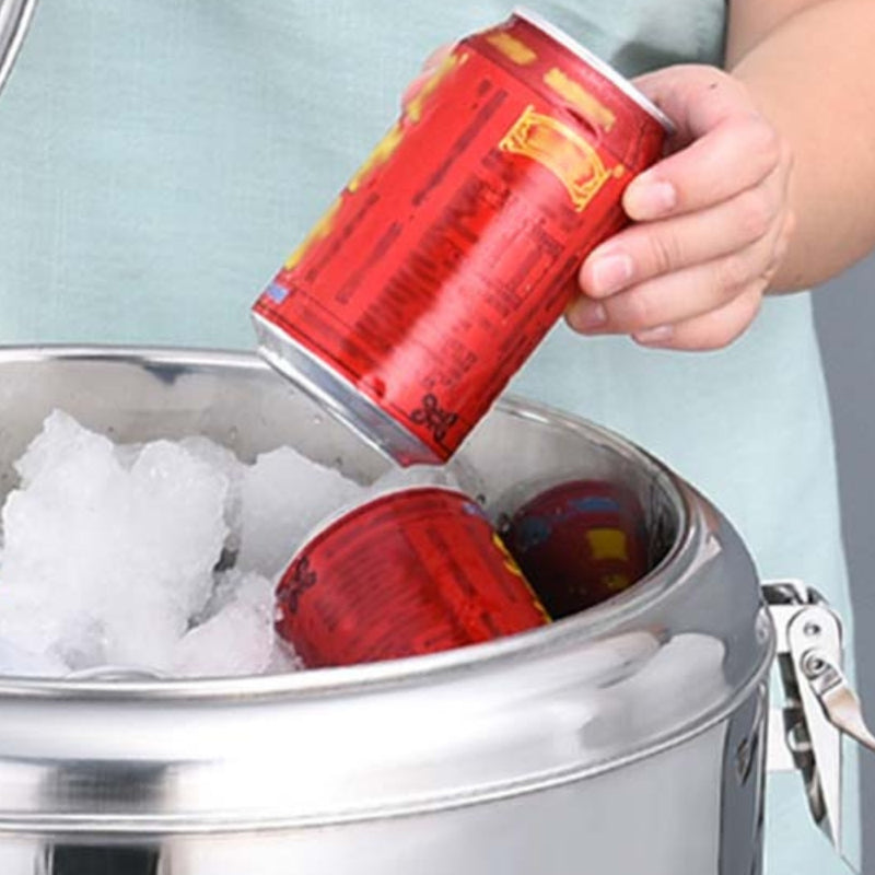 2X 40L Stainless Steel Insulated Beverage Dispenser With Tap Hot Cold