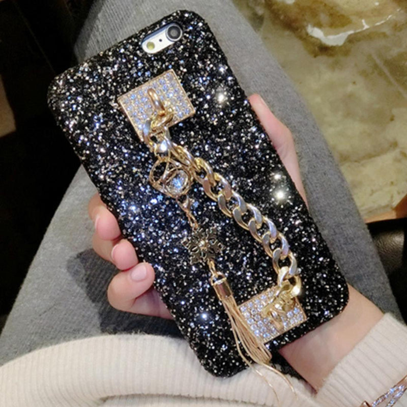Shockproof Glitter iPhone 7 Plus Case Slim Durable Rigid Plastic Protective Cover