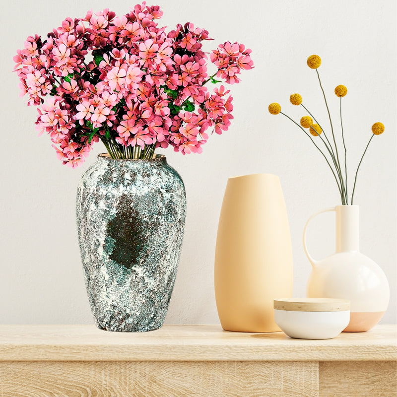 Medium Green Ceramic Flower Vase 30x19cm Elegant Home Decor Display Piece