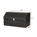 4X Leather Car Boot Trunk Organizer Foldable Collapsible Storage Box Black 60cm