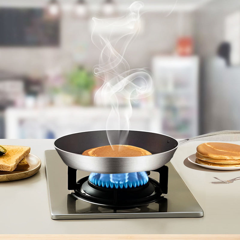 Stainless Steel Fry Pan 2 Pack 26cm 30cm Induction Compatible Non Stick Interior