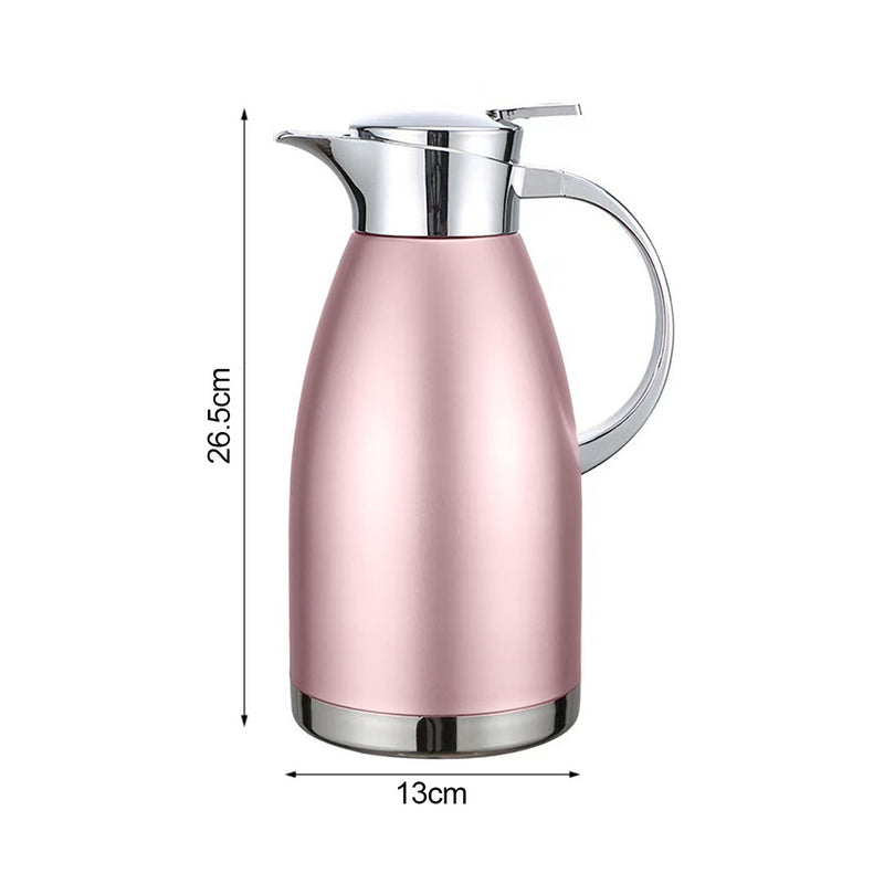Stainless Steel Flask 1.8L 3 Layer Vacuum Insulated Wide Mouth Rose
