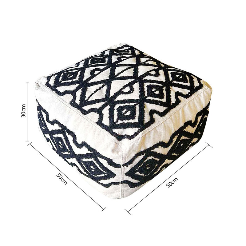 50cm Round Pouffe Cushion Polyester Fiber EPP Particle Insert Multicolor