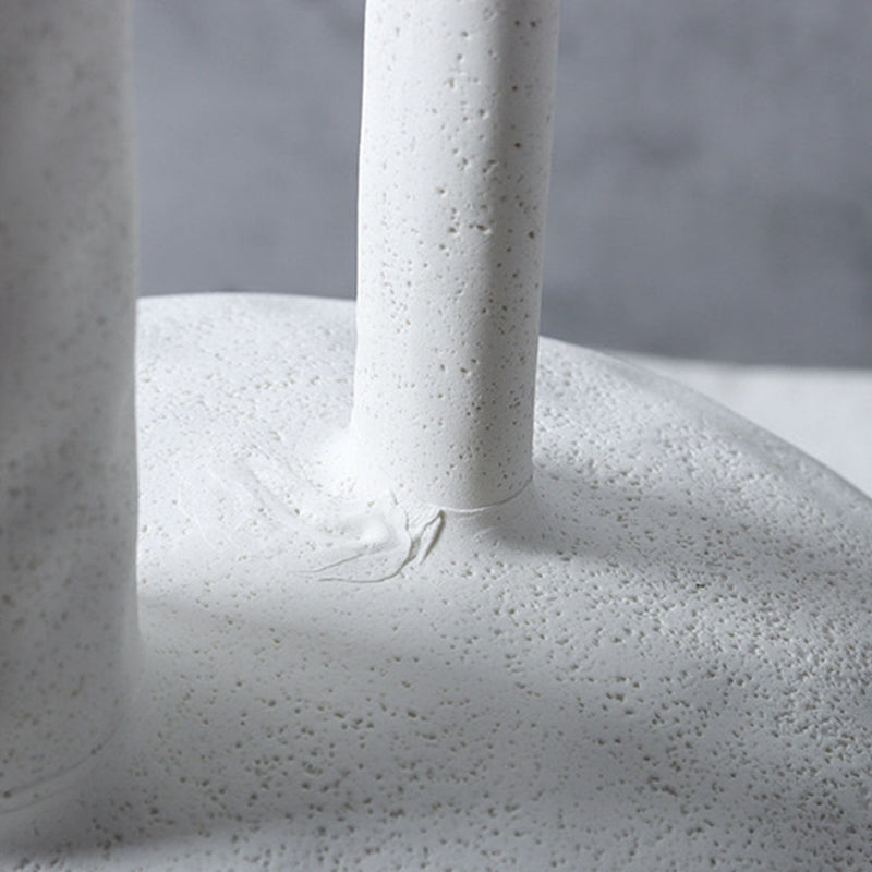 Ceramic Vase 20x30cm White Handmade Contemporary Minimalist Decorative