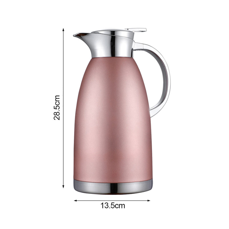 Vacuum Insulated Stainless Steel Flask 2.3L 3 Layer Rose Leak Proof