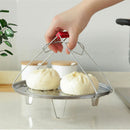 50L Stainless Steel Stockpot With Steamer Rack Insert Lid Heavy Duty Base