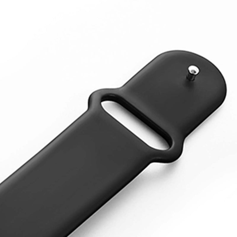 For Model B57C Silicone Replacement Watch Band Black Thickened Soft Waterproof