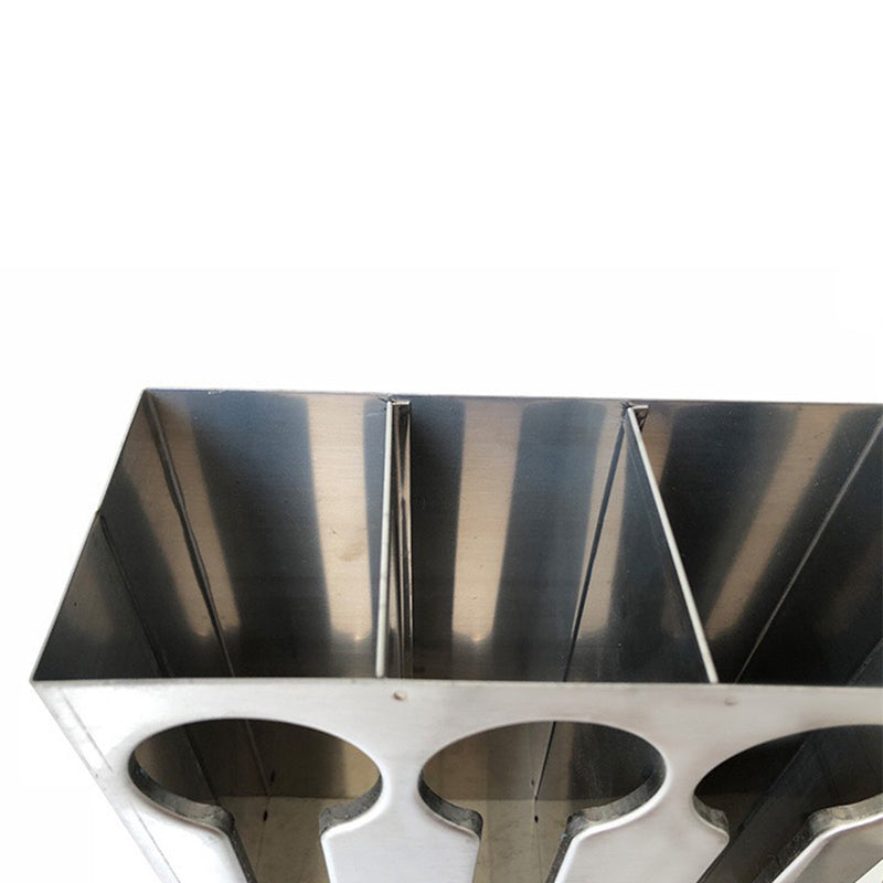 Stainless Steel Utensil Holder 3 Holes Easy Drain for Buffet and Restaurant