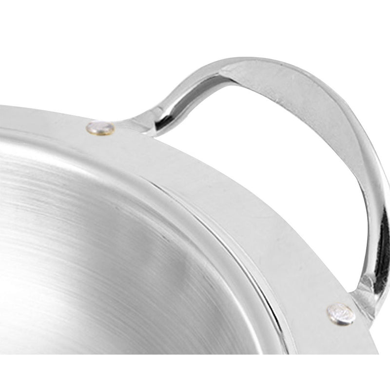 4X Stainless Steel Buffet Chafing Dish Glass Lid 3L Round Food Warmer