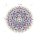 120cm Mandala Polyester Area Rug Anti-Slip Doormat for Living Room Bedroom Decor