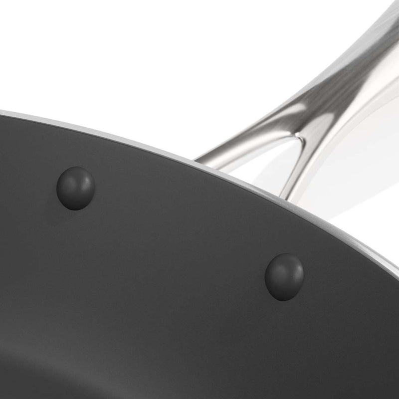 Stainless Steel Fry Pan Set 20cm 26cm Induction Non Stick Heat Resistant