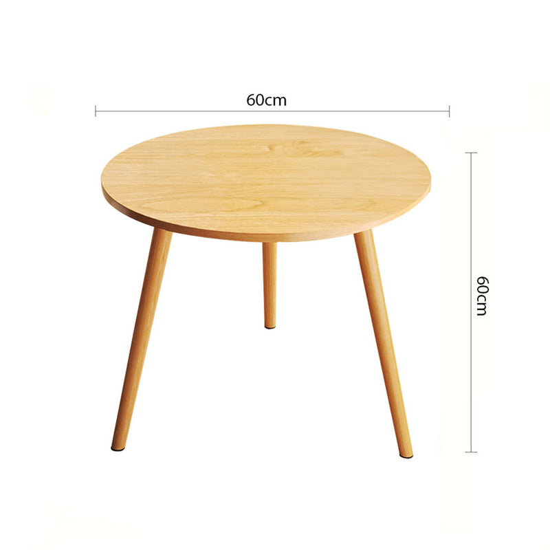 60x60cm Walnut Wood Small Square Side Coffee Table Living Room