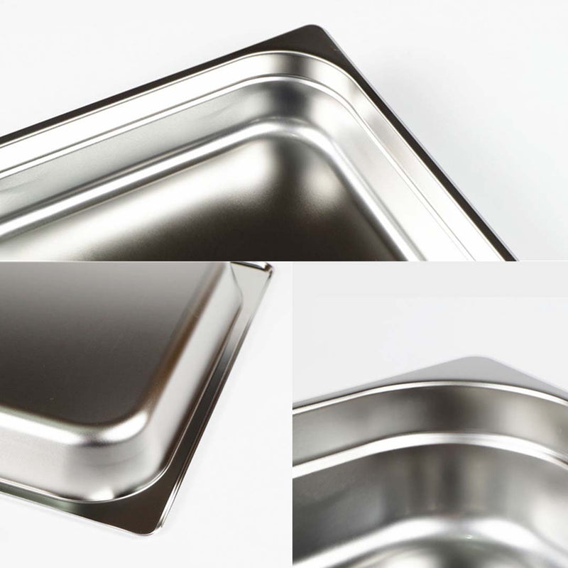 Gastronorm Pan Stainless Steel Full Size 20cm Deep Tray With Lid