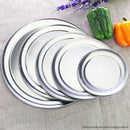 11 Inch Round Aluminum Steel Pizza Tray Baking Plate Pan Silver Durable