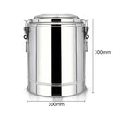 12L Stainless Steel Insulated Stock Pot Hot Cold Beverage Container 18/10 Steel