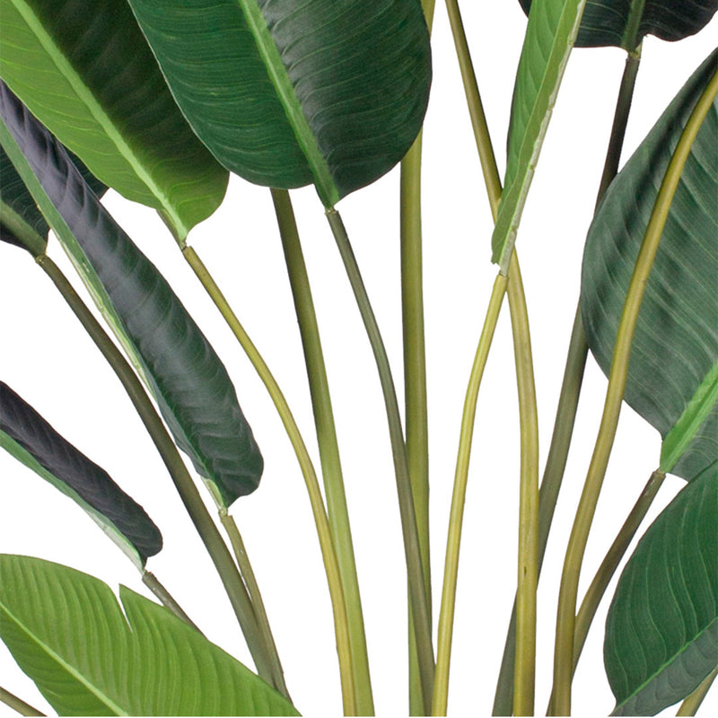 4X 220cm Artificial Birds Of Paradise Plant Green Polyester Leaves Potted