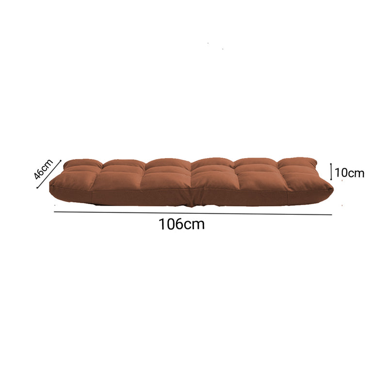 2X Coffee Lounge Recliner Floor Sofa Bed Adjustable Air Leather Indoor Outdoor