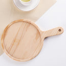 11 Inch Pine Wood Round Serving Tray Charcuterie Board Home Decor Bamboo Finish