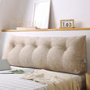 100cm Beige Triangular Wedge Bed Pillow Headboard Backrest Cushion Decor