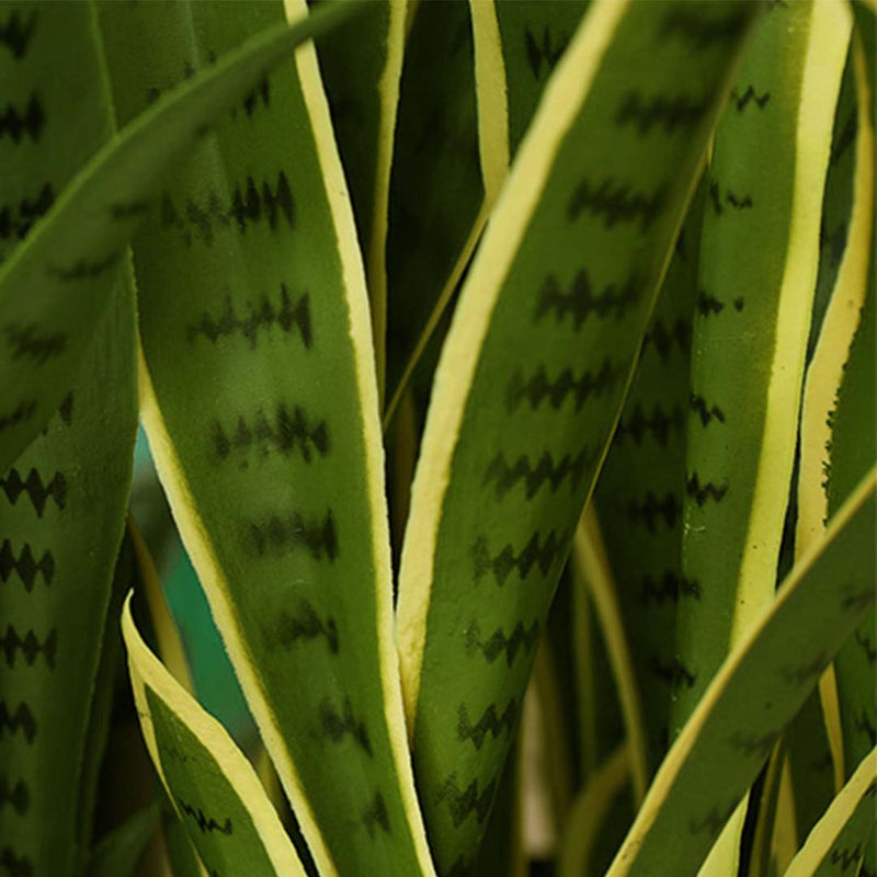 2X 50cm Artificial Yellow Edge Tiger Plant Realistic Indoor Decoration Pot