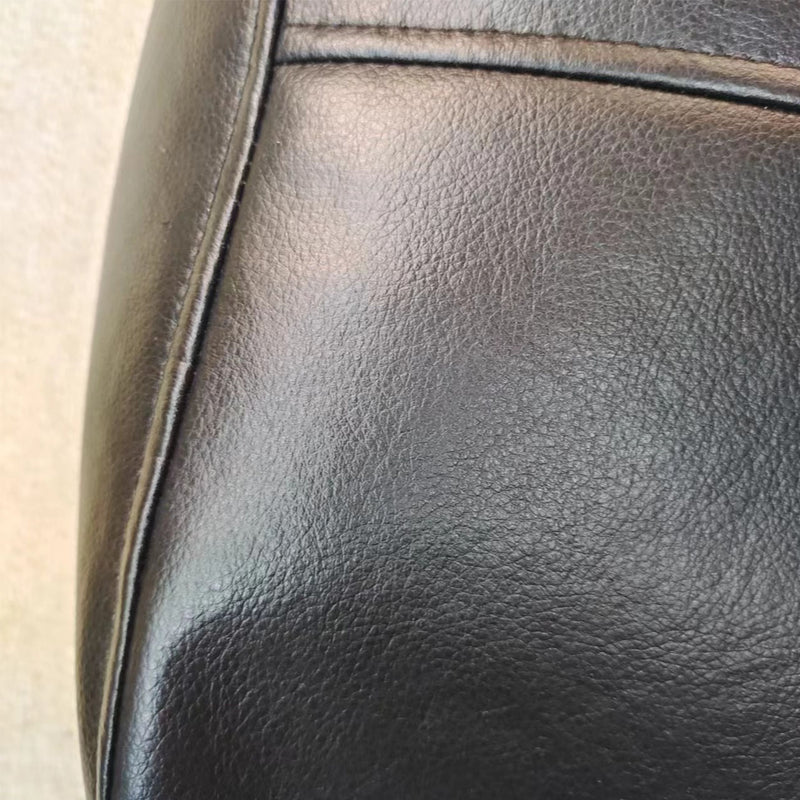 Leather Cushion 40cm with EPP Insert White Luxurious Home Decor Pillow