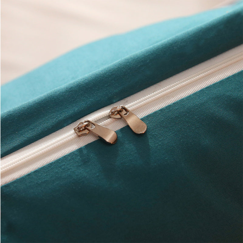 4X 120cm Princess Headboard Pillow Polyester Filled Blue Green Tufted