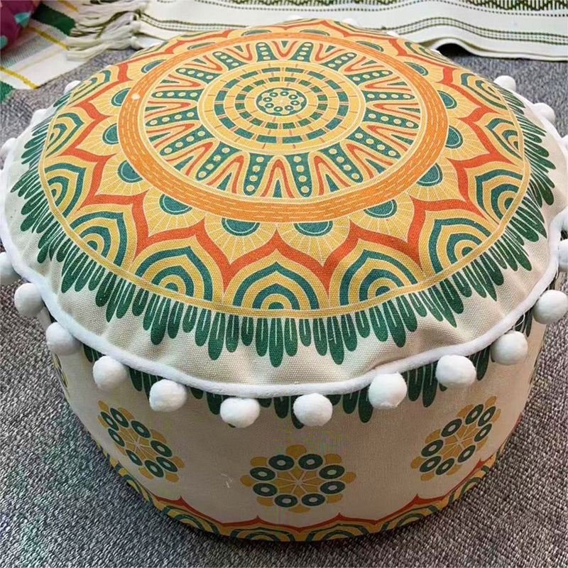 50x30cm Polyester Cotton Pouf Cushion Ultra Comfort Epp Particle Support Multicolor