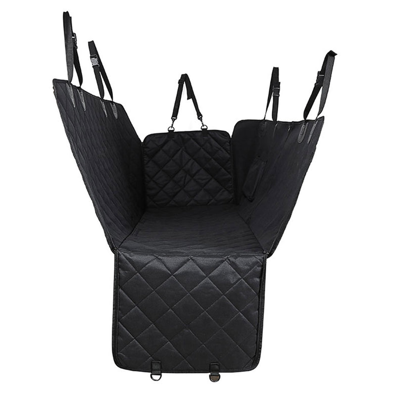 Waterproof Dog Car Seat Cover 600D Oxford Non-Slip Protector 145x135cm Black