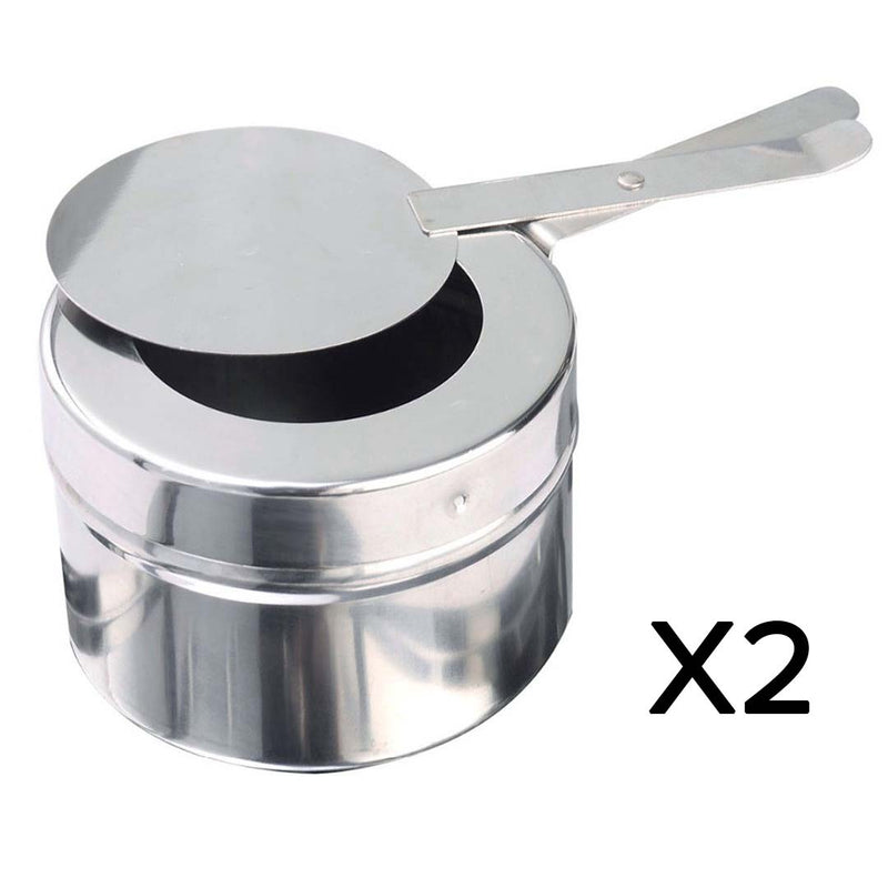 4X 9L Stainless Steel Roll Top Full Size Chafing Dish Food Warmer Mirror Finish