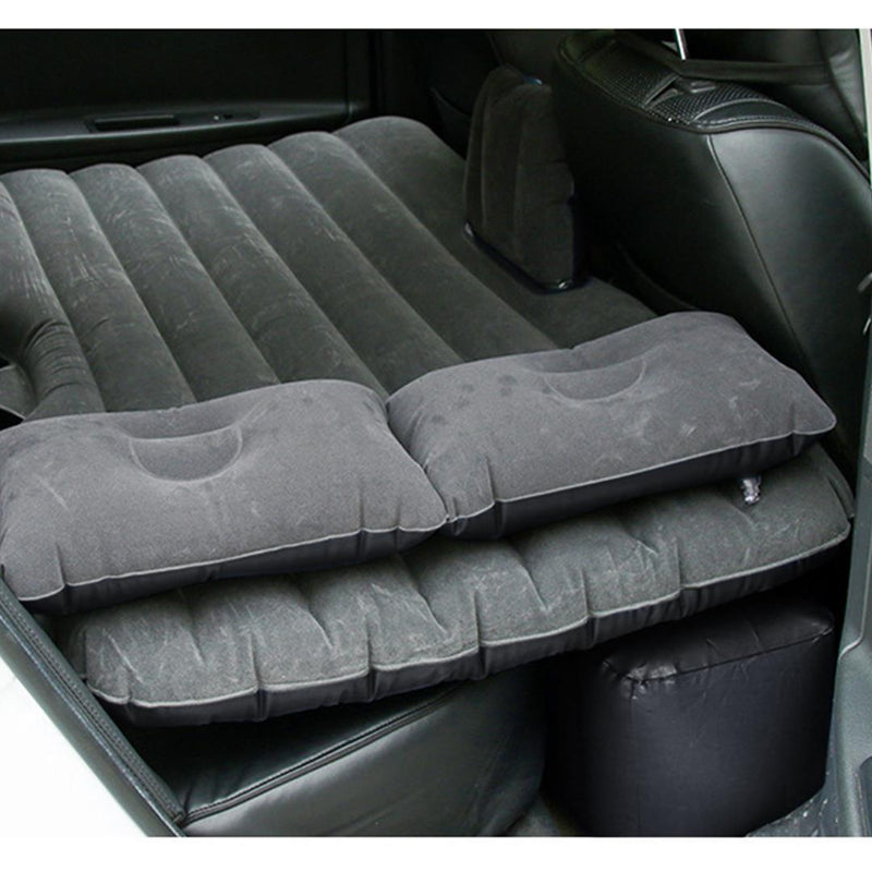 Inflatable Car Mattress Travel Camping Air Bed Portable Easy Clean Grey 138cm