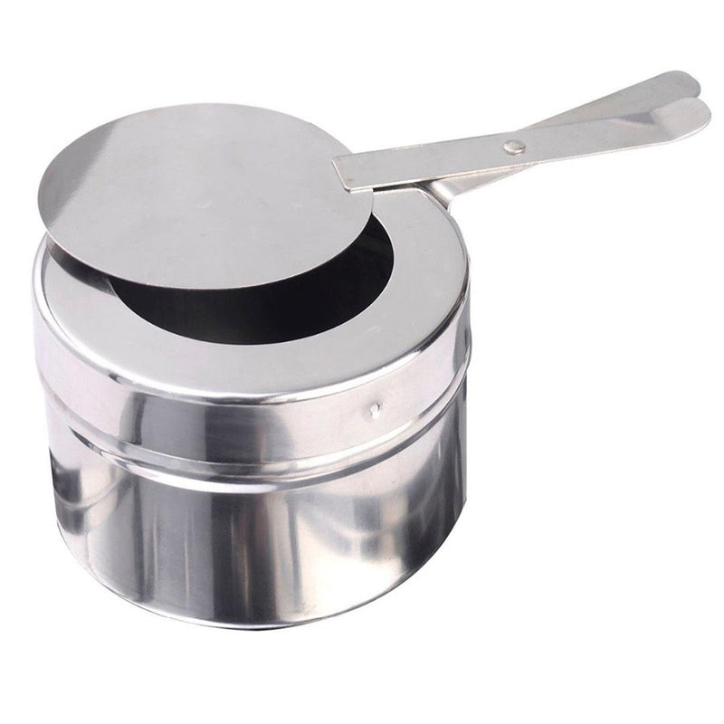 6L Round Chafing Dish Stainless Steel Glass Roll Top Food Warmer