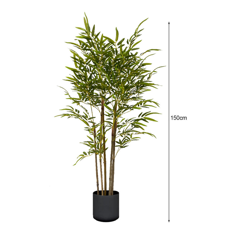 150cm Bamboo Artificial Plant 7 Branches Green Faux Decor Indoor Outdoor