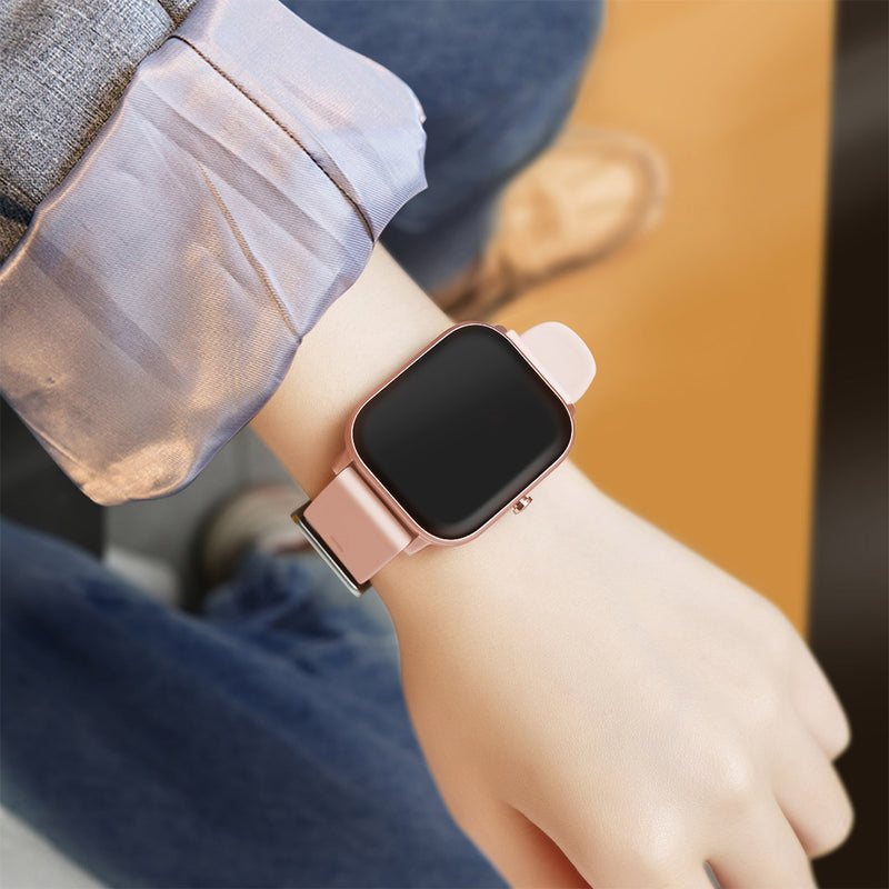 Waterproof Smart Watch 1.4-Inch Screen Heart Rate Tracker Gold Fitness Model P8
