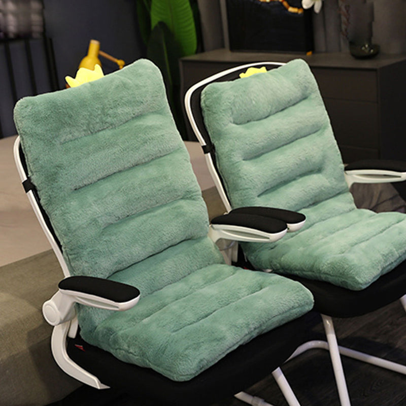 2X Green Dino Lumbar Seat Cushion Pp Cotton 80cmx45cmx10cm