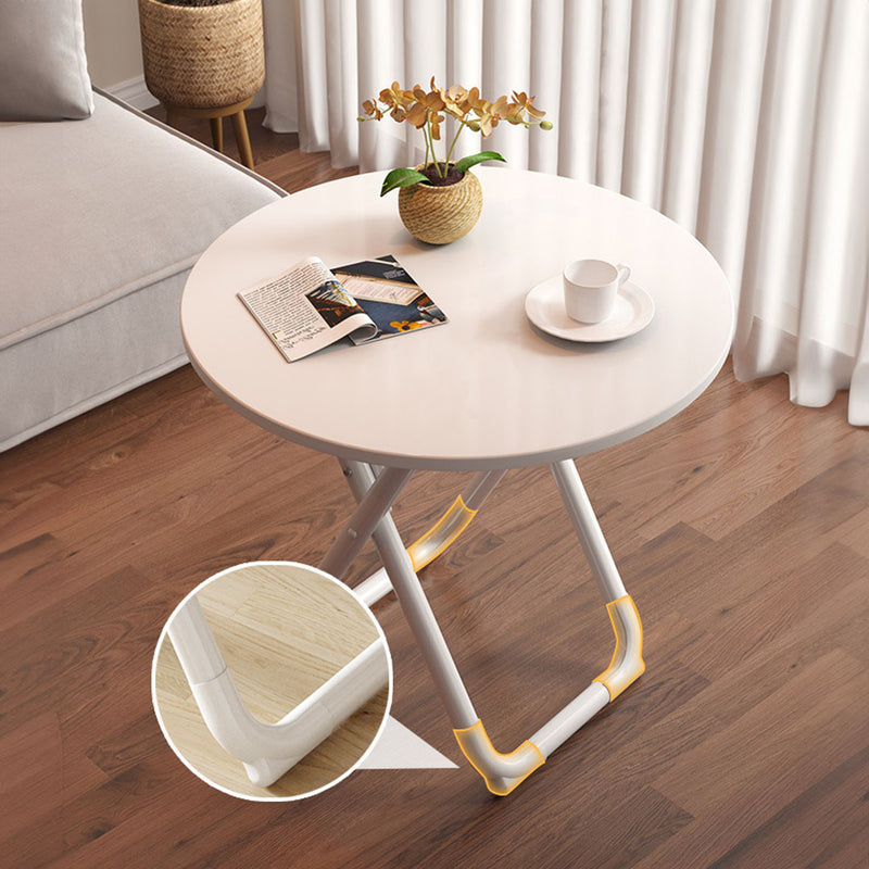 2X White Modern Minimalist Wood Table 80cm Versatile Durable Dining Decor