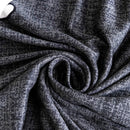 1-Seater Feather Print Stretch Sofa Slipcover Protector Black Polyester