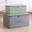 2X Green Small Foldable Double Zipper Storage Box Moisture Proof Organizer