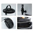 10L Stainless Steel Insulated Beverage Dispenser with Faucet White