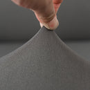 1-Seater Grey Sofa Cover Stretch Couch Protector Polyester Slipcover Home Decor