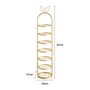 2X 7 Tier Gold Metal Shoe Organizer Space Saving Storage Shelf 27x28x52cm