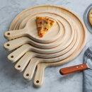 12 Inch Round Pine Wood Serving Tray Charcuterie Board Eco Friendly Brown